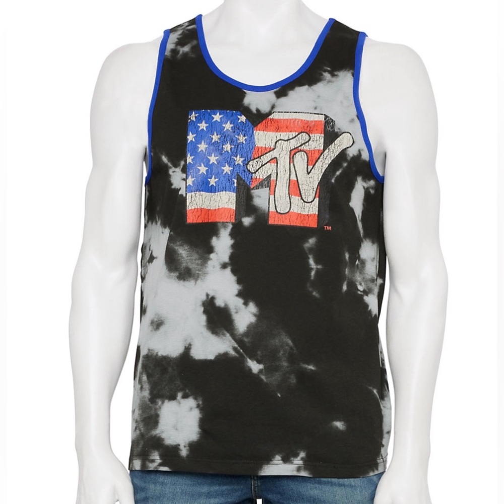 MTV American tie dye tank size S